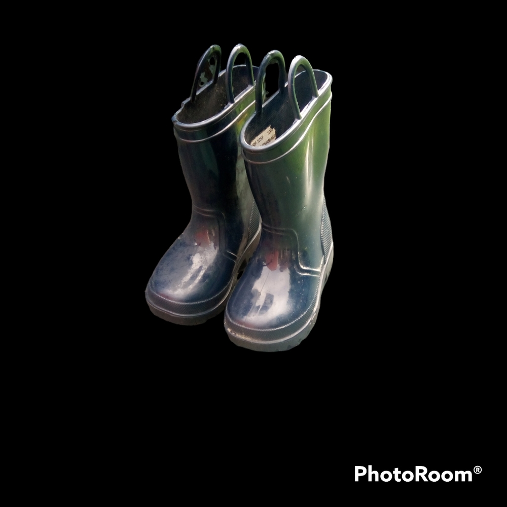 Kids navy blue rain boots size 5 capelli New York kids